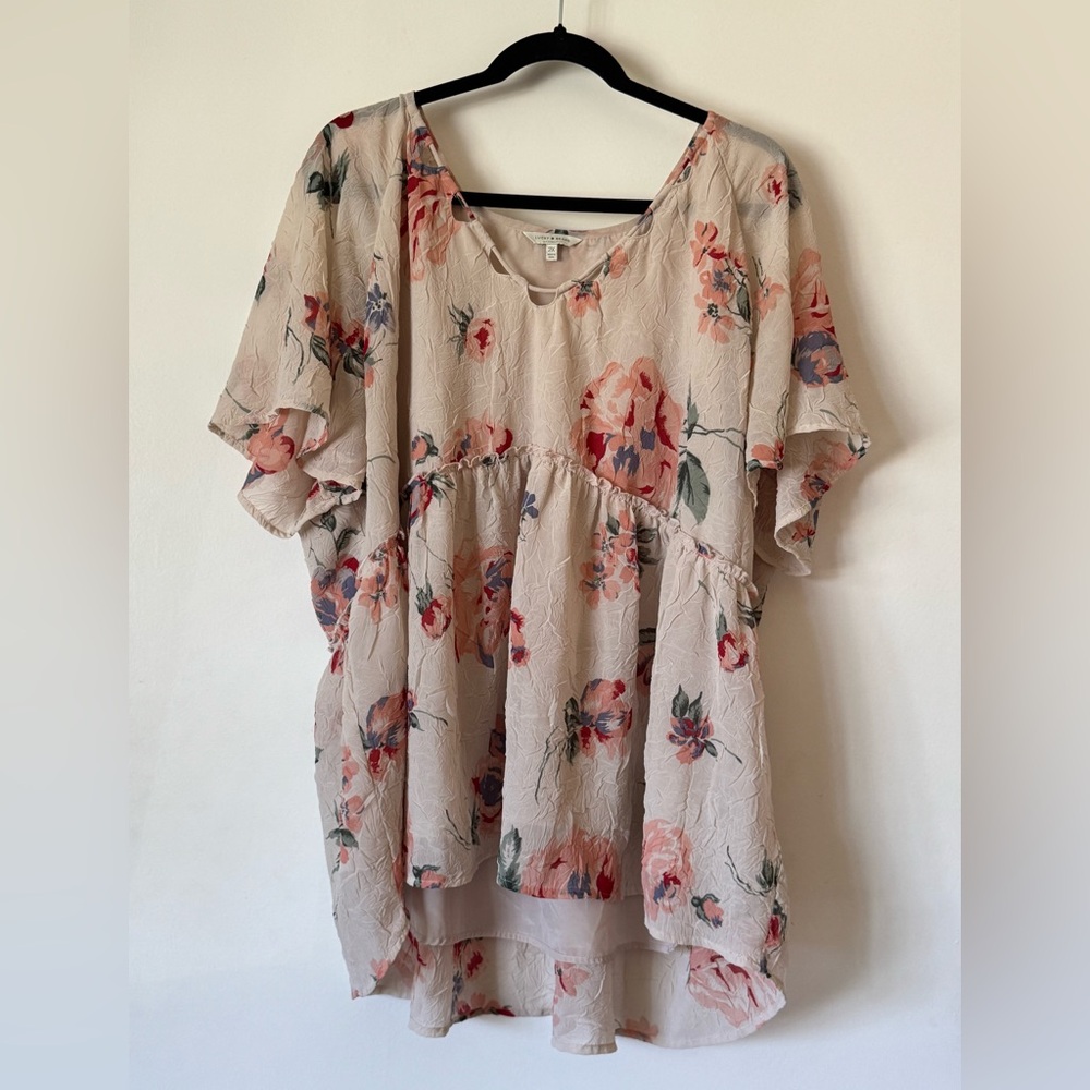 Lucky Brand Floral Top 2XL women’s